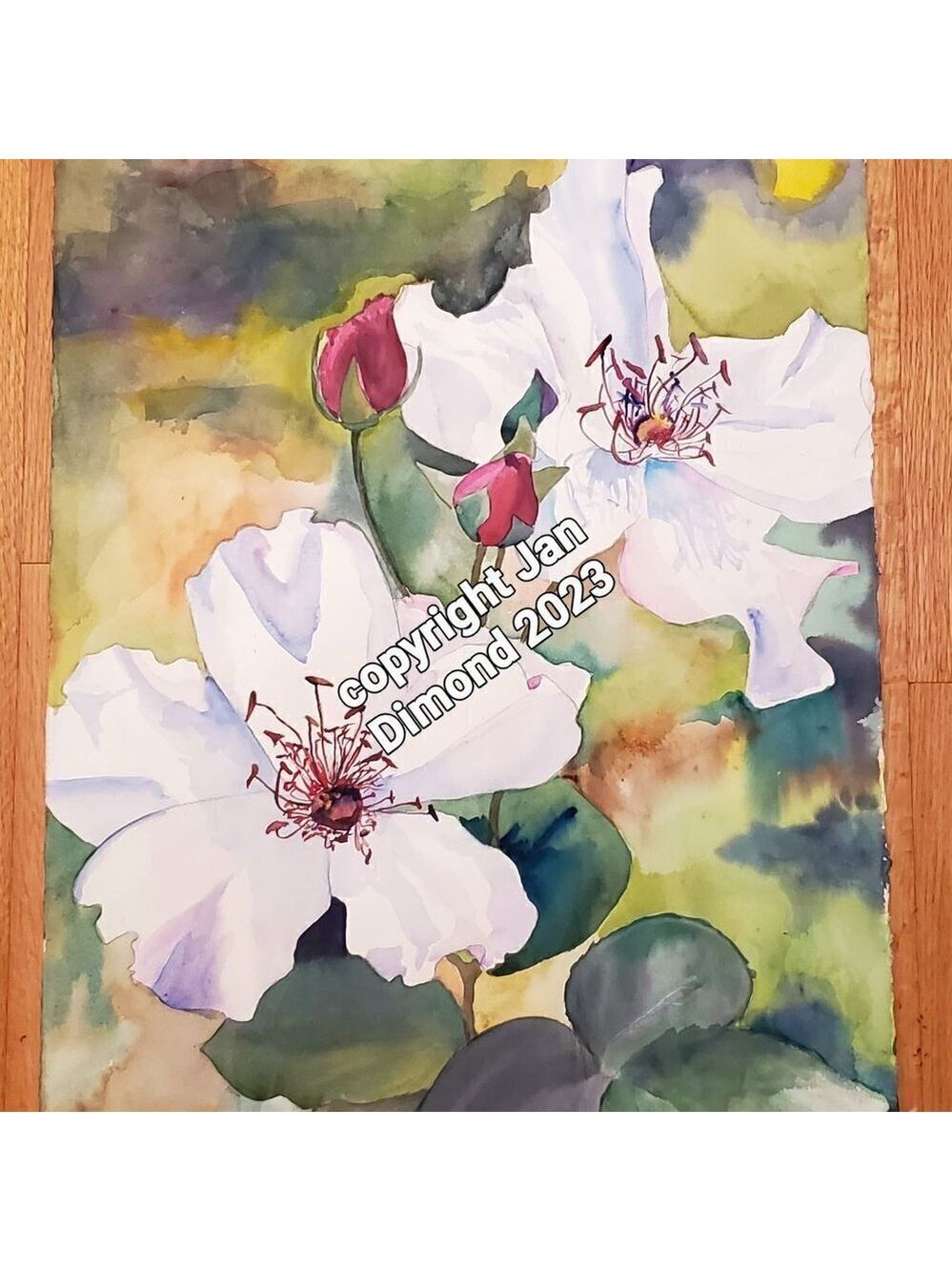 Watercolor Painting, Signed Original Art, One-of-a-Kind  - Not a Print  Large
